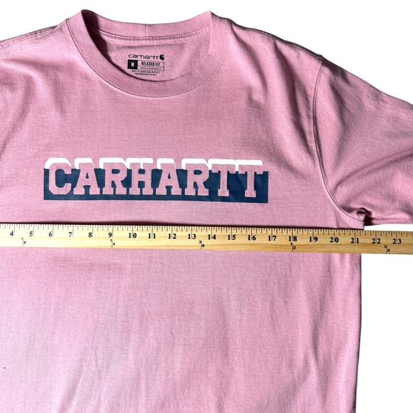 Carhartt Relaxed Fit Big Logo T-shirt Men’s M - Work Streetwear Preppy Casual - Picture 15 of 15